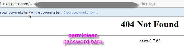 password baru