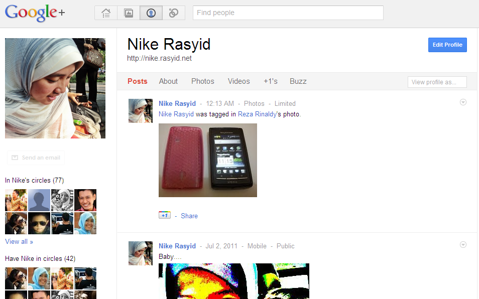 Profile di Google+
